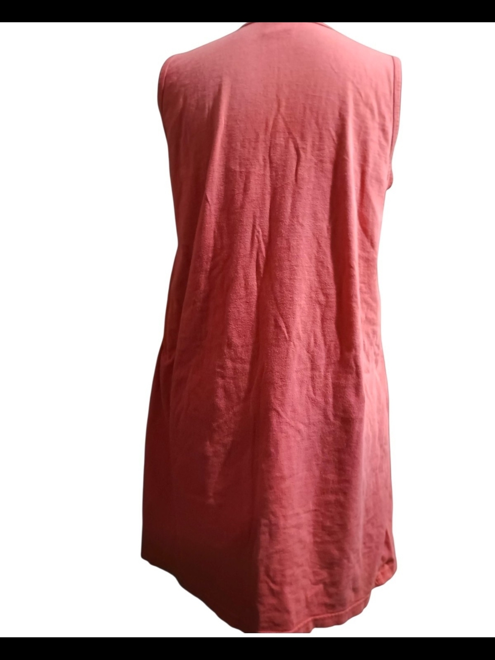 Cover-up Tank Dress Swimwear Aruba Embroidered Sailboat Beach W/Pocket One Size - Picture 5 of 10